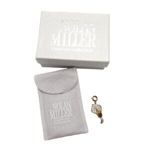 Nolan Miller Glamour Collection Calla Lily Gold-Tone Crystal Pendant